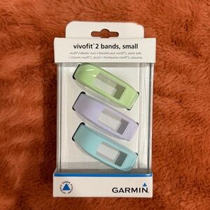 Garmin vívofit 2 Bands Small Size 3 Pack Pastel Replacement Wristbands NIB